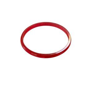 Vintage Red Acrylic Bangle Bracelet